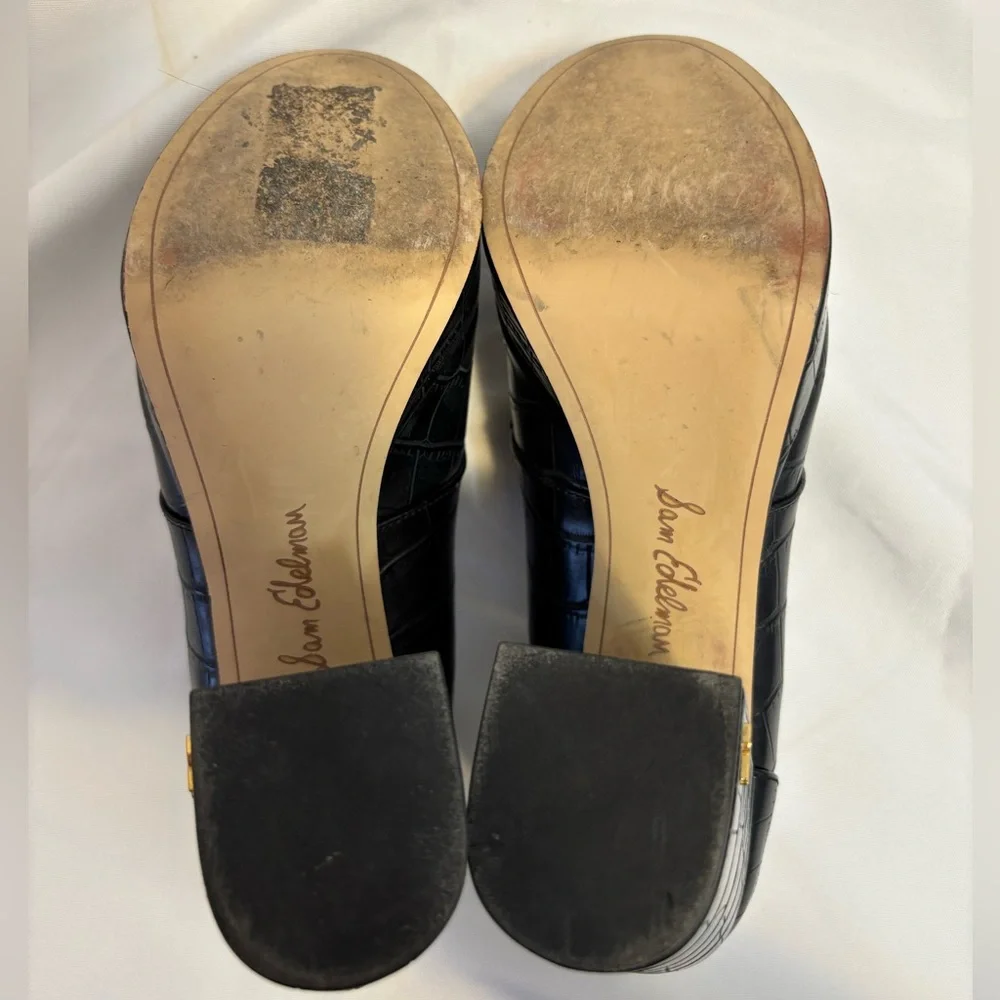 Sam Edelman Black Aretha Platform Loafer Pumps Boho Chic Women’s Size 7 - Picture 10 of 14